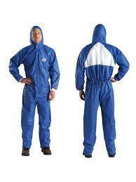  4532+ Beyaz Sırt Üçgenli AR Mavi Tulum Large - 2