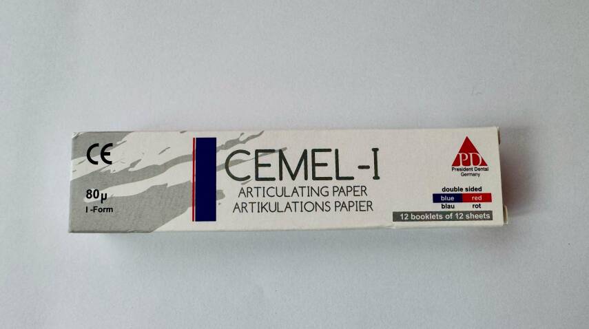 Cemel Artikülasyon Düz Isırtma Kağıdı 72'li - 1