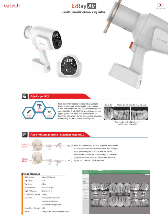 EzRay Air P Taşınabilir Portatif Röntgen Cihazı - 2