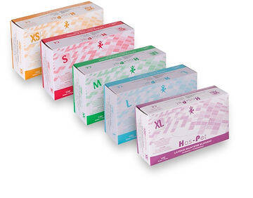 Lateks Pudralı Muayene Eldiveni 100'lü - 1