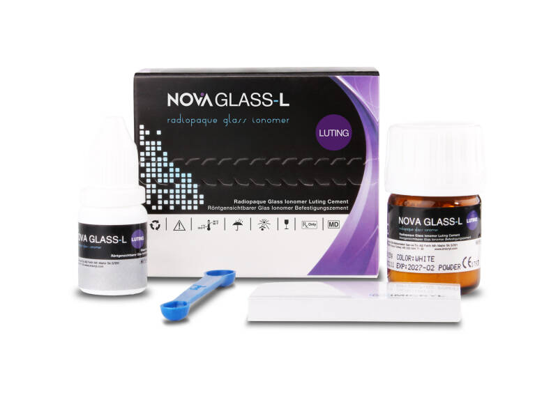 Nova Glass-L Radyopak Cam İyonomer Yapıştırma Simanı - 1