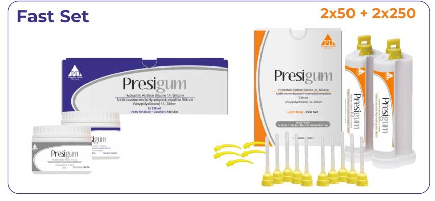  Presigum Puty A Tipi Ölçü Silikon Takım - 3