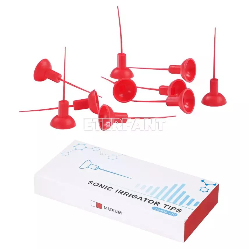 Sonic İrrigatör Tips Medium Kırmızı 20'li - 1