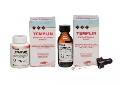 Templin Çinko Oksit Ojenollü Siman Toz 75gr. + Likit 30ml. - 1