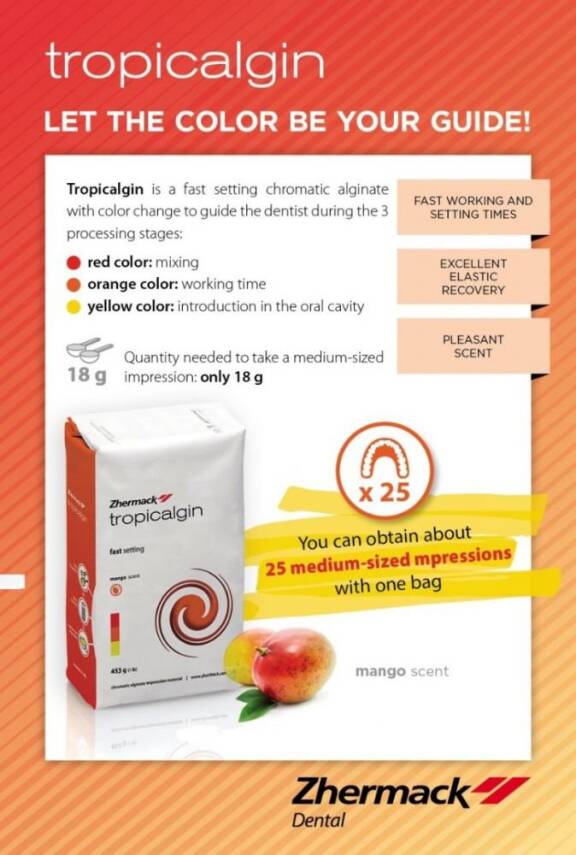 Tropicalgin Fast Set Aljinat 453gr. - 2